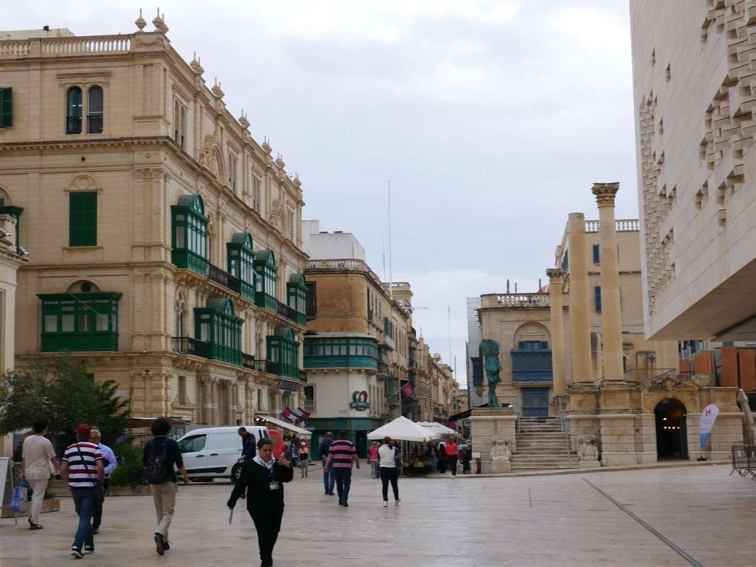 Valletta - vstup, ulica Republiky