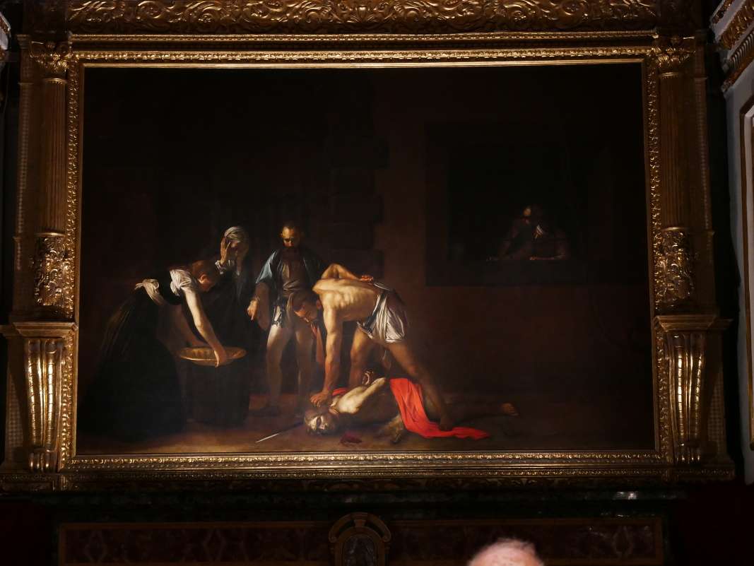 Konkatedrála sv. Jána - Caravaggio: Sťatie hlavy svätého Jána Krstiteľa (1608)
