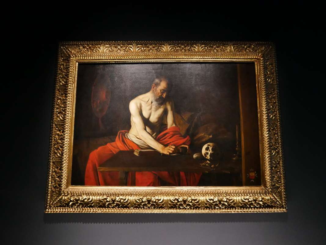 Konkatedrála sv. Jána - Caravaggio: Píšuci svätý Hieroným (1607–1608)