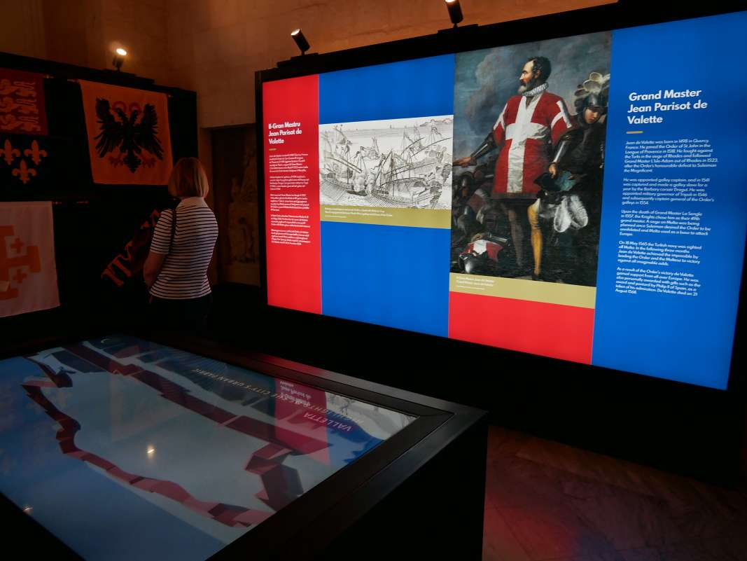Veľmajsterský palác - veľmajster Jean Parisot de Valette, zakladateľ Valletty