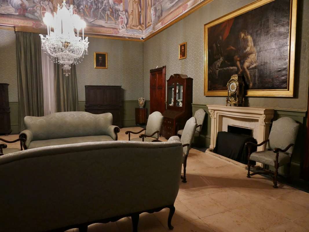 Veľmajsterský palác - Sála veľmajstra, jeho študovňa a obývačka