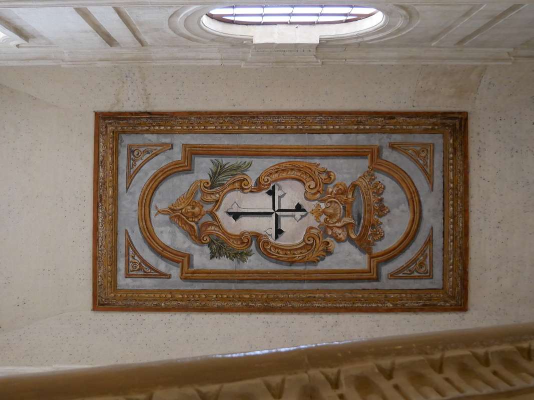 Inkvizítorský palác - hlavné schodisko, strop