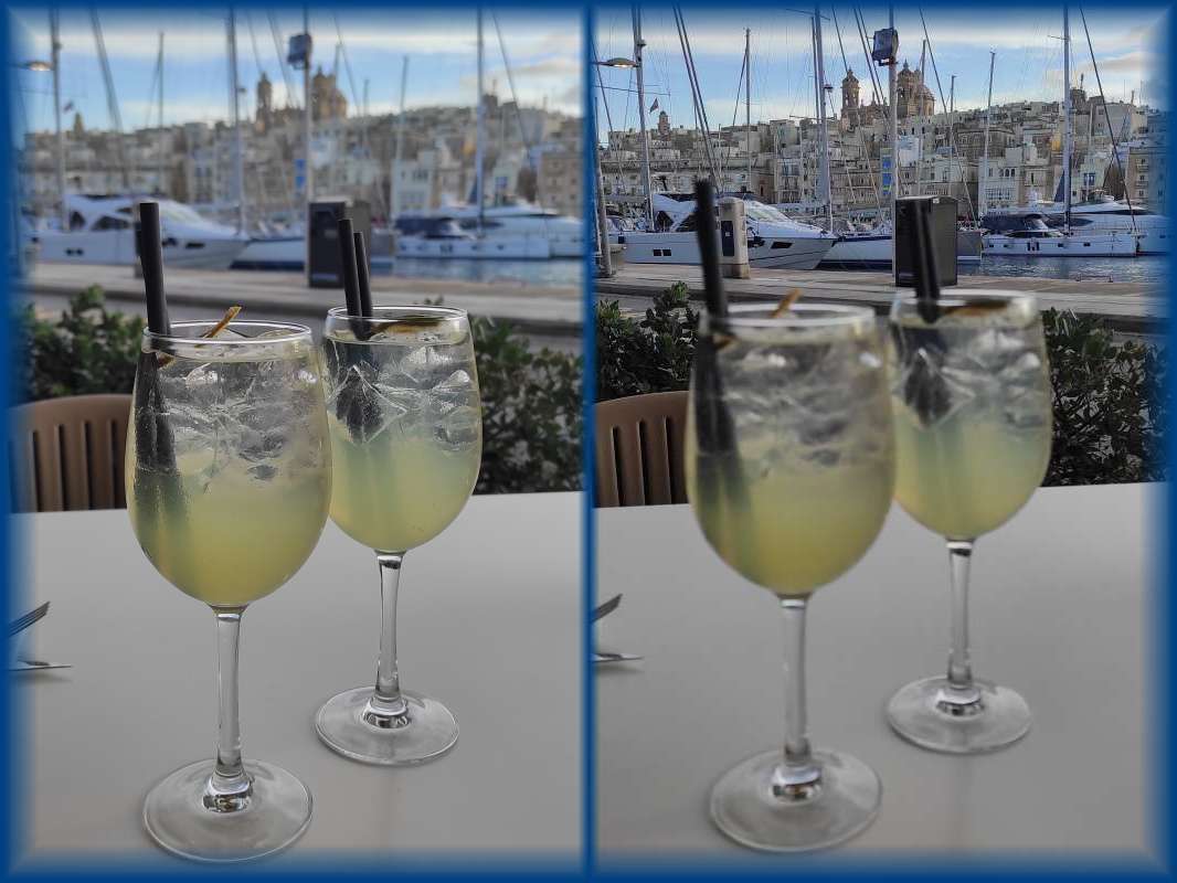 Birgu prístav - limoncello spritz, happy hour, 2 za cenu 1 :)