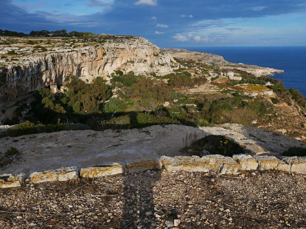 Rabat - Dingli Cliffs, výhľad vľavo