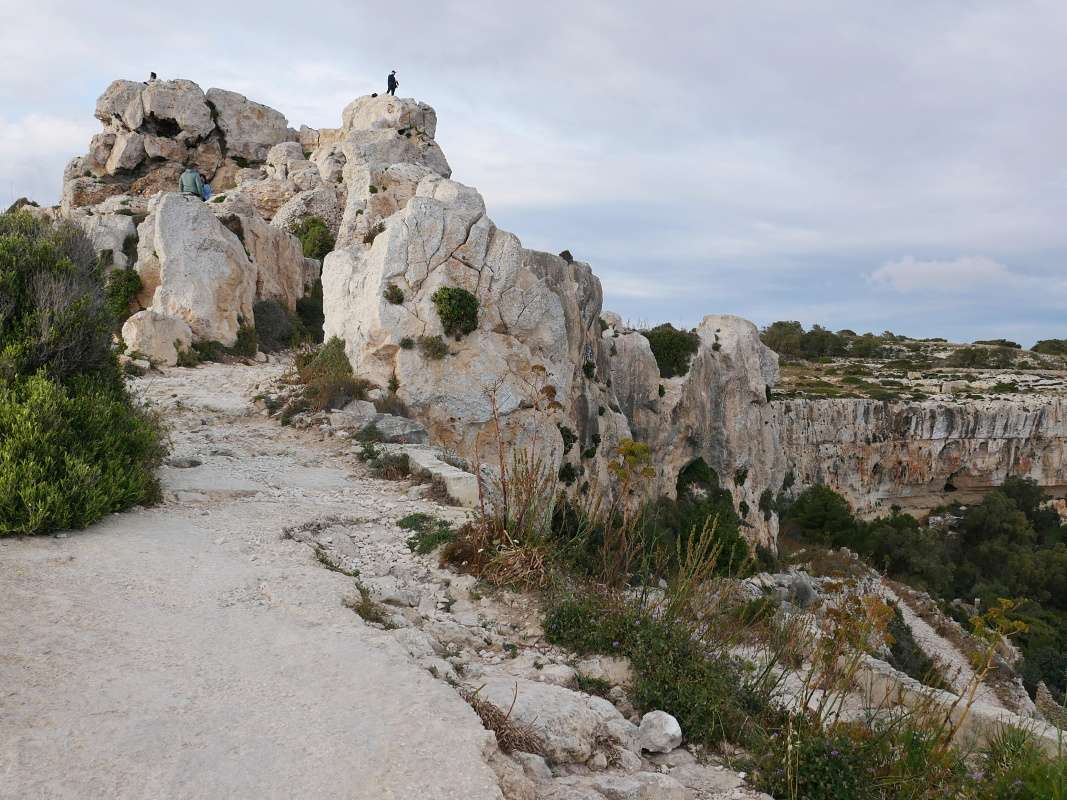 Rabat - Dingli Cliffs, návrat z vyhliadky