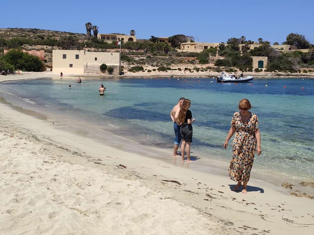 Comino - pláž Santa Marija