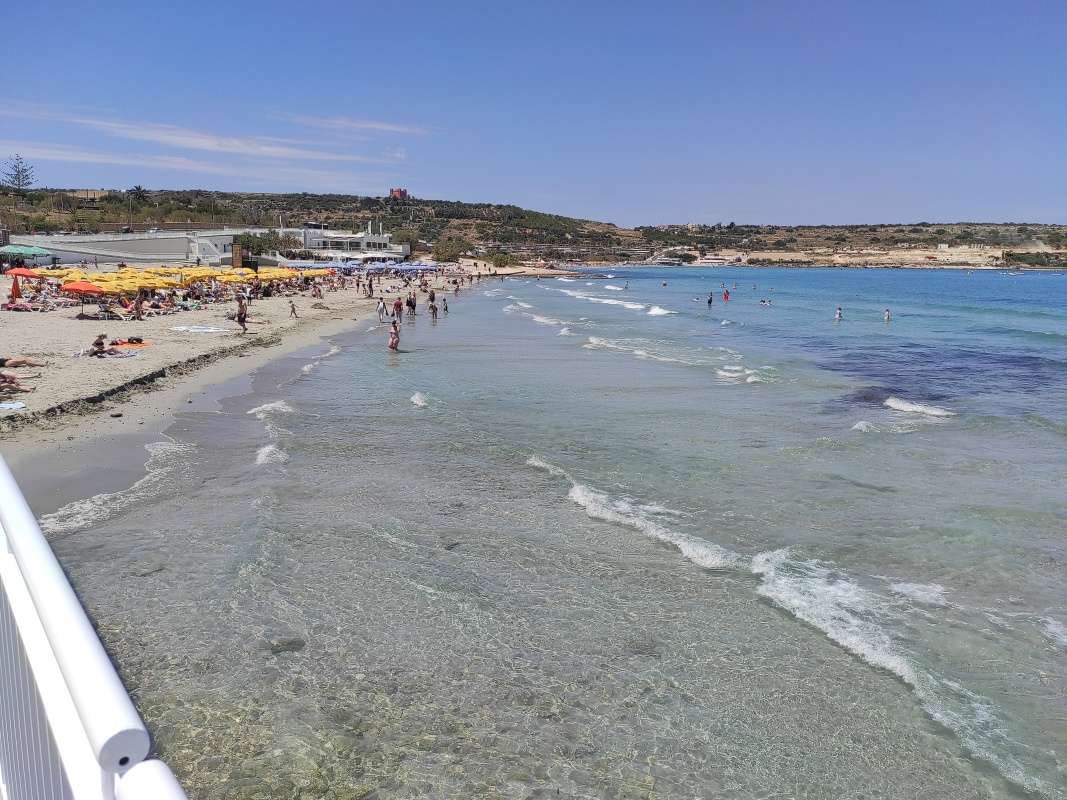 Malta - Pláž Mellieha