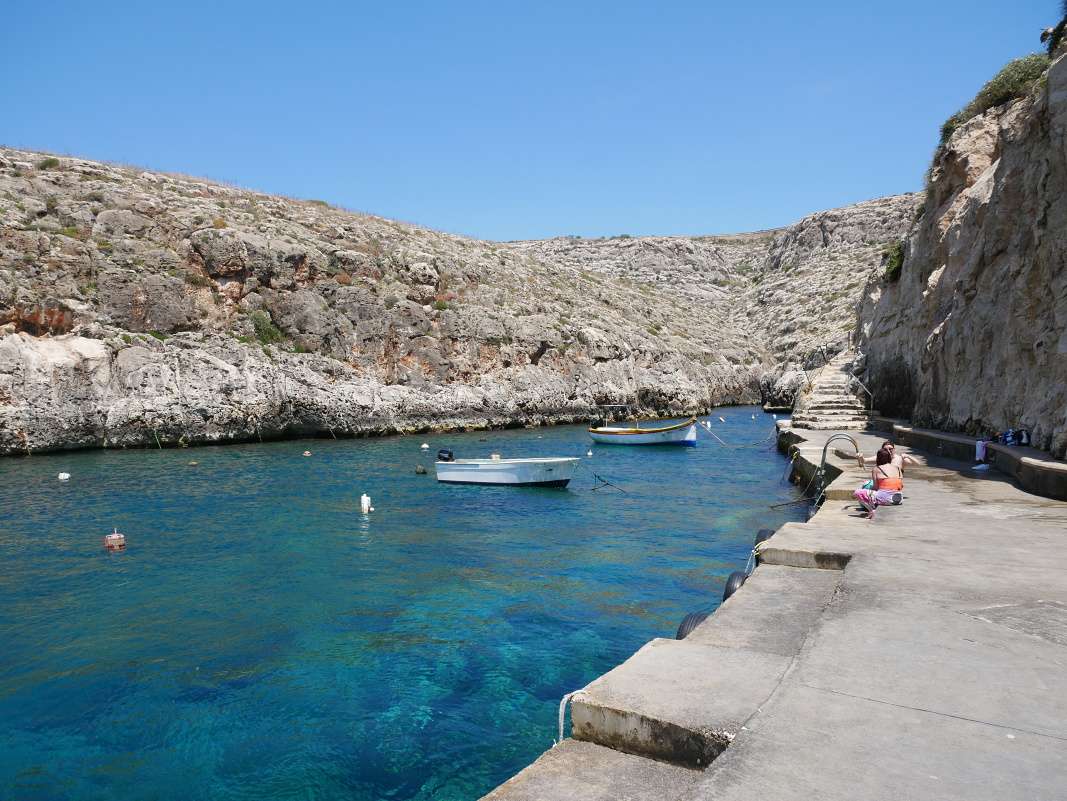 Wied Iž Žurrieq - prístav