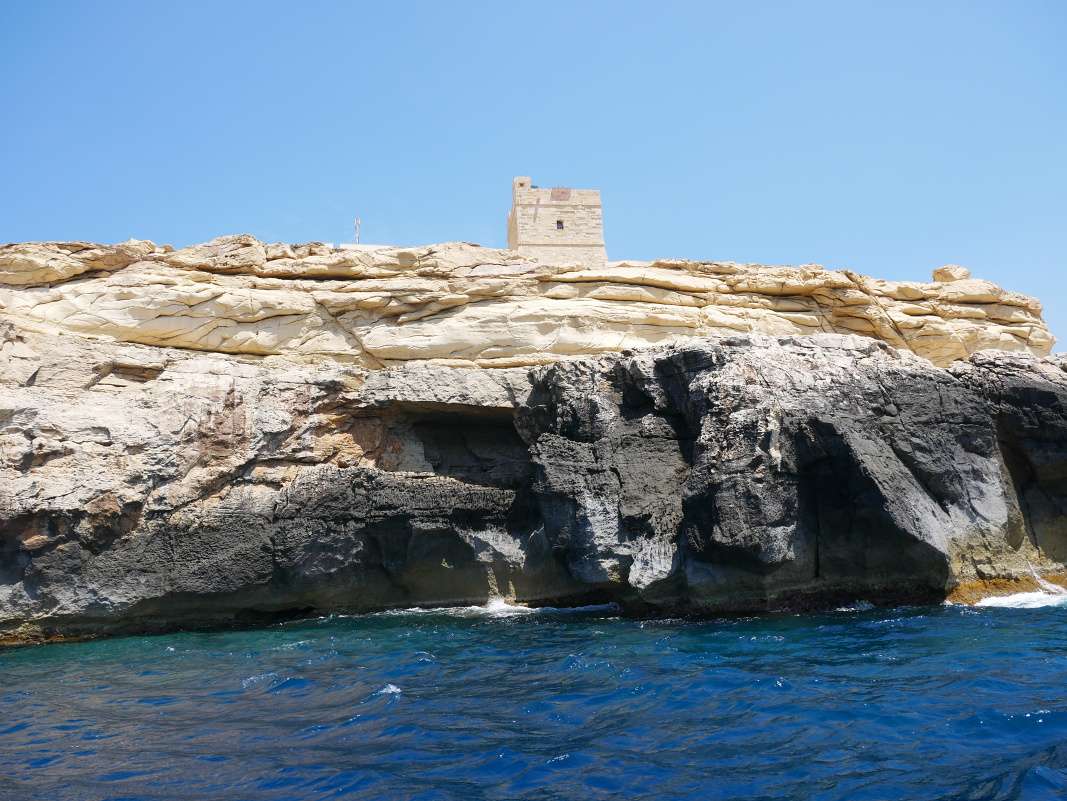 Už sa palvíme - veža Xutu v Wied Iž Žurrieq