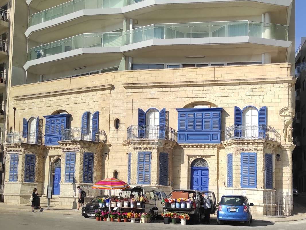 Malta stará a nová - z autobusu