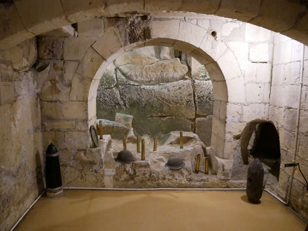Valletta - Casa Rocca Piccola, kryt z 2. sv. vojny