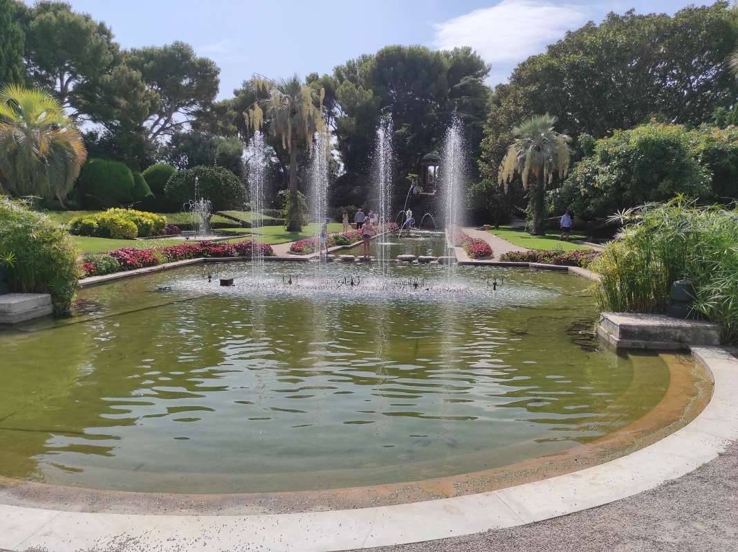 Francúzska záhrada vily Ephrussi de Rothschild