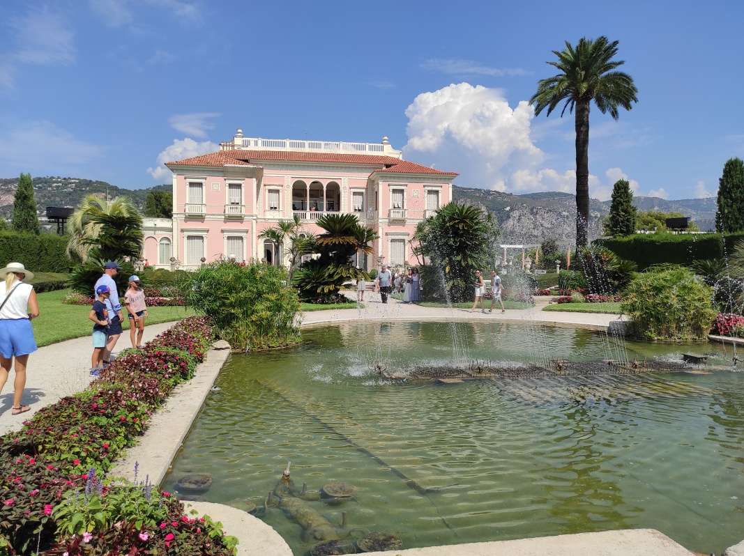 Francúzska záhrada vily Ephrussi de Rothschild