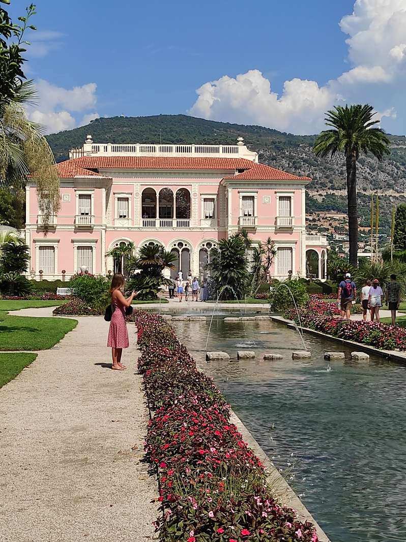 Francúzska záhrada vily Ephrussi de Rothschild