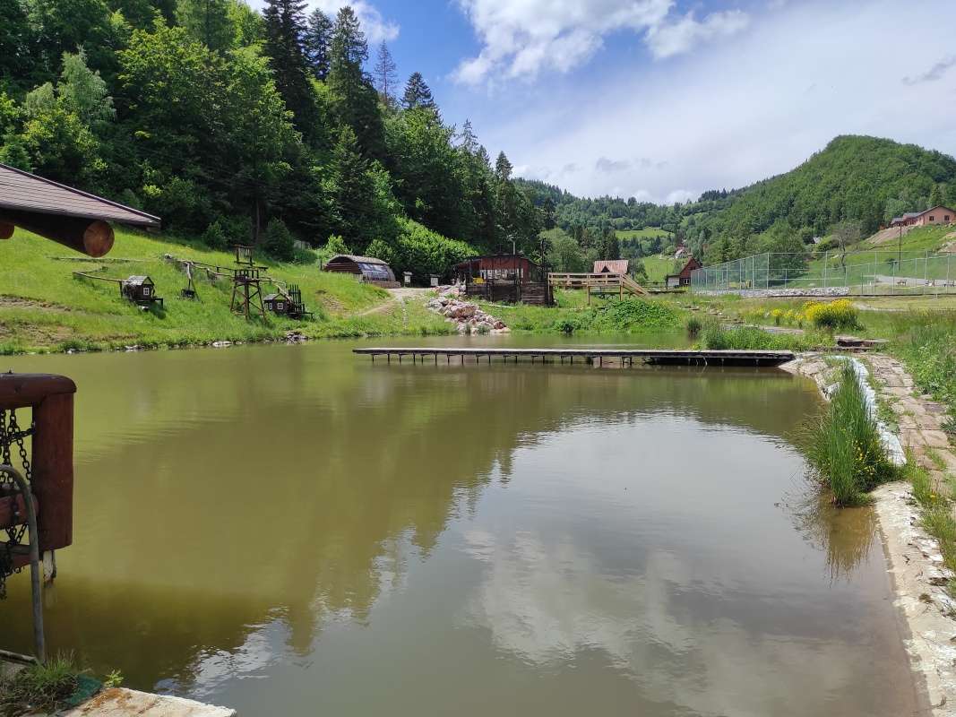Rybník, vodné atrakcie a Banícke múzeum