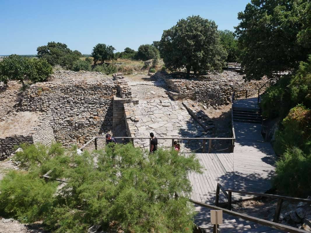 Trója - rampa, kde Schliemann našiel Priamov poklad