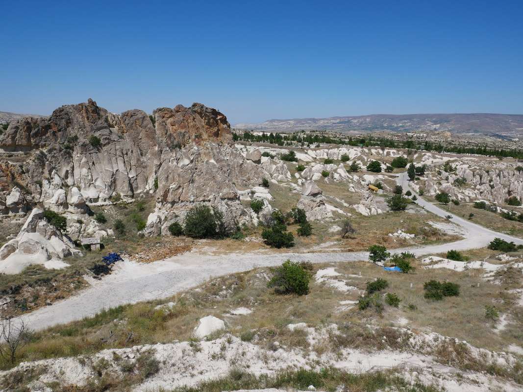 Výhľad na jednu sopku - vľavo od Erciyes Daǧi