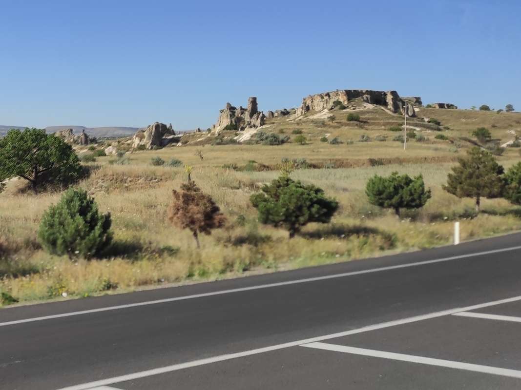 Cappadocia z autobusu