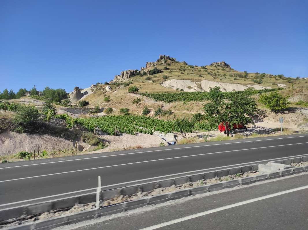 Cappadocia z autobusu