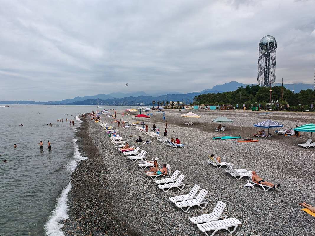 Výhľad z móla, smer Batumi City