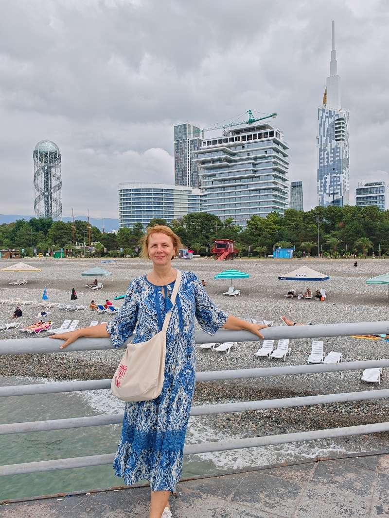 Výhľad z móla, smer Batumi City