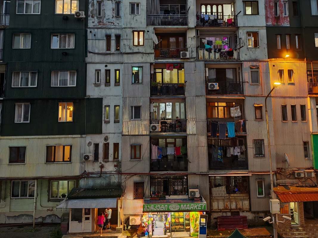 Výhľad z Oliverovho bytíku