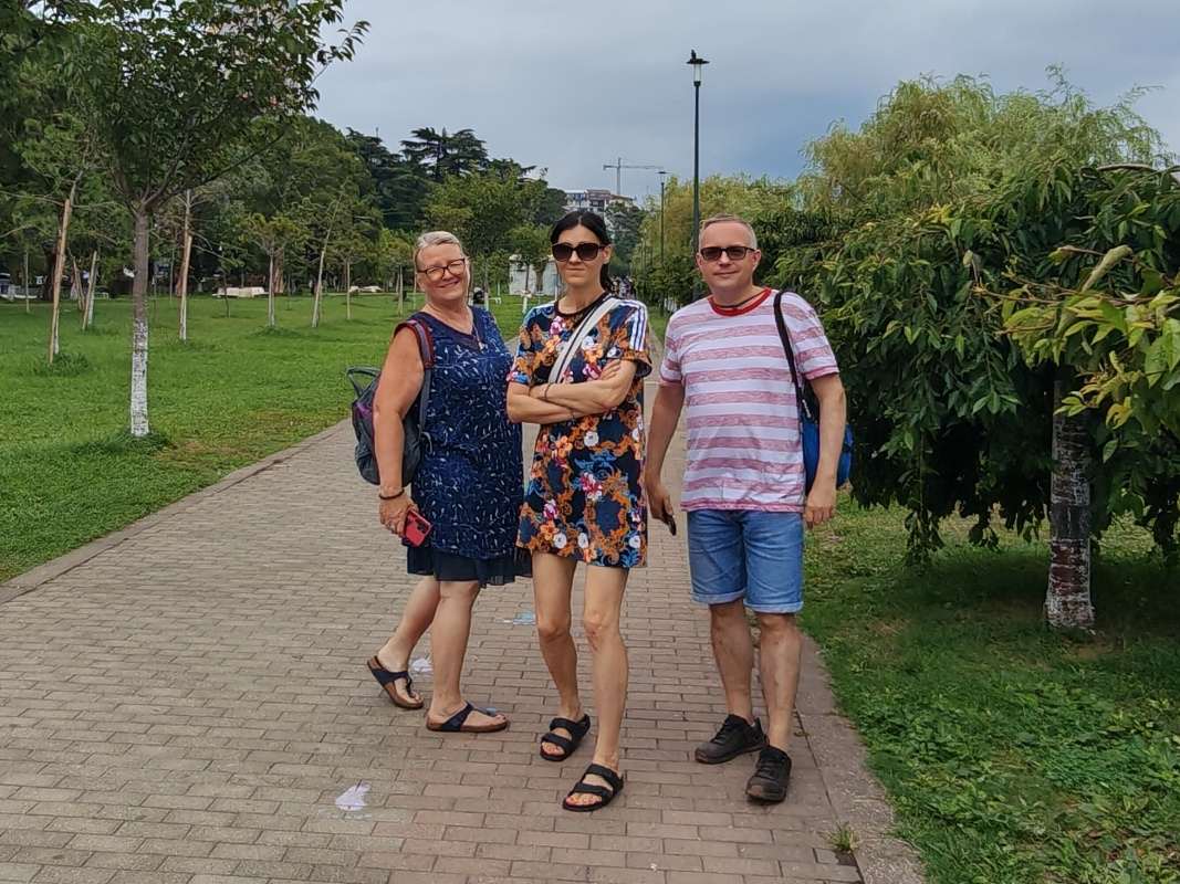 Batumi Central park pri jazere Nuri