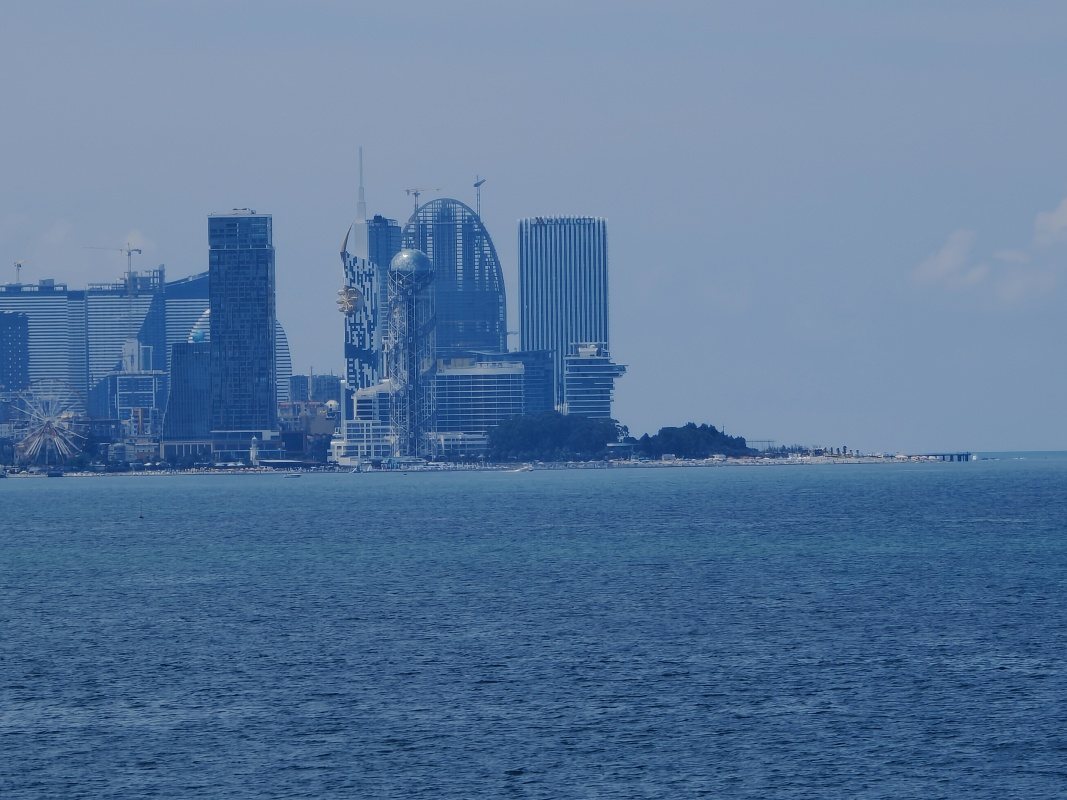 Botanická záhrada, výhľad na Batumi