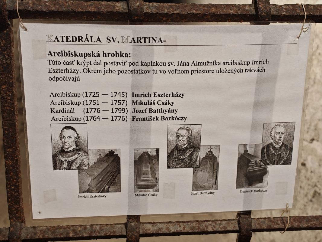 Dóm sv. Martina, podzemná krypta