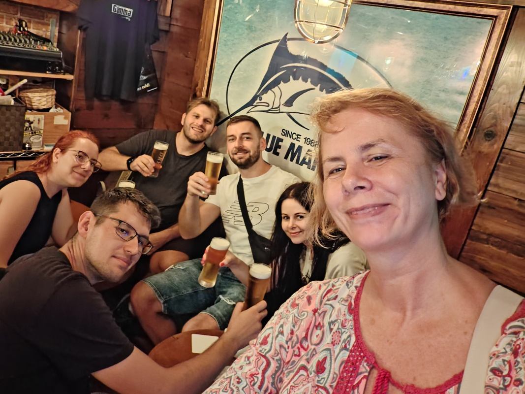 Zľava Lukáš, Majka, Marek, Števo a Barborka