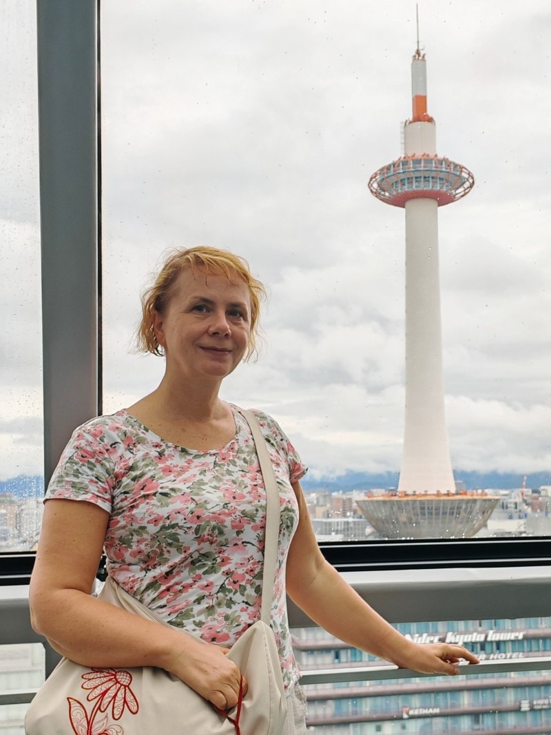 Kyoto station Sky Walk - Nidec Kjóto veža a ja