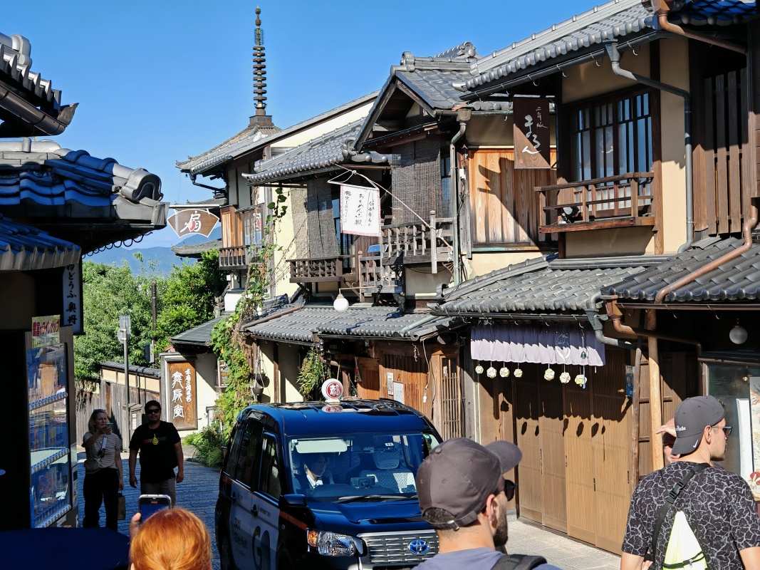 Ulica Sannen-zaka a Yasaka pagoda