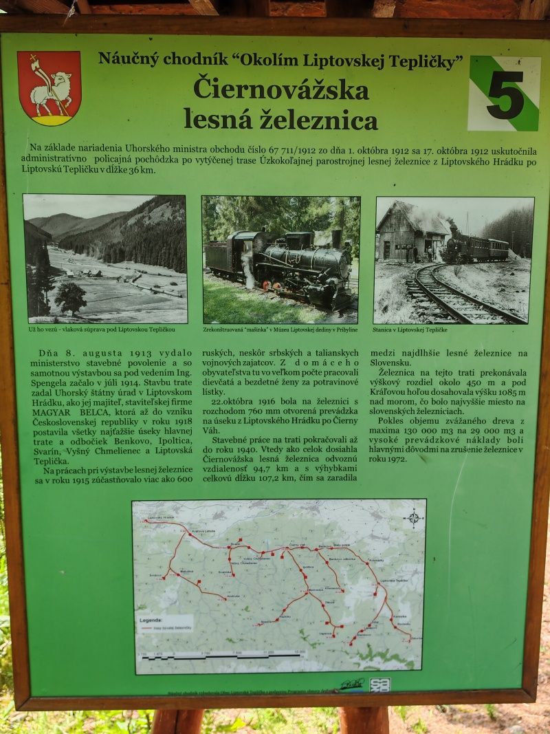 Náučný chodník - Čiernovážska lesná železnica