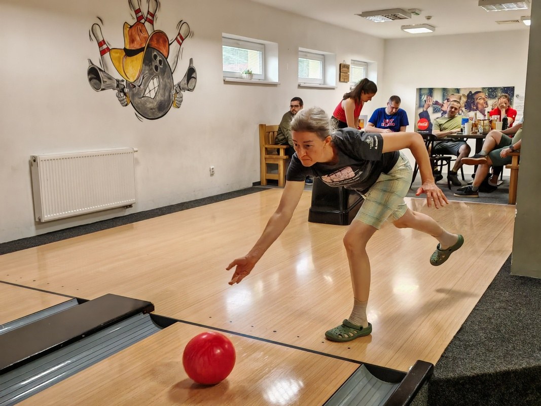 Večer bowling - ja som len fotila
