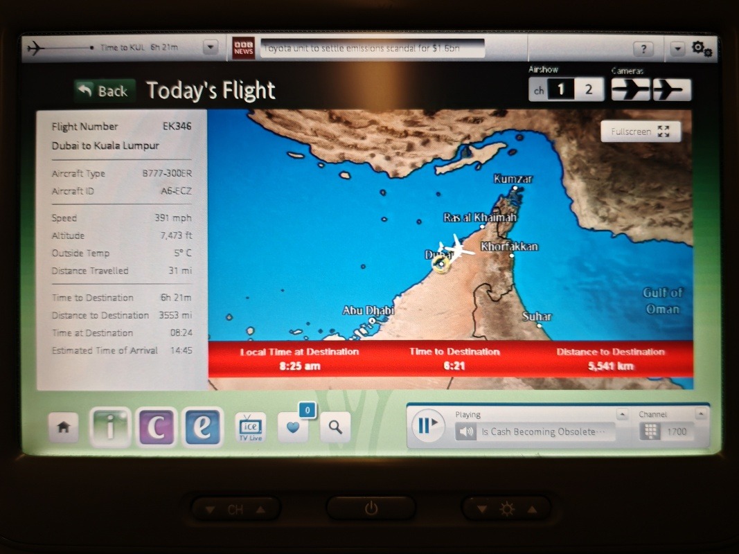 Let Dubaj -> Kuala Lumpur