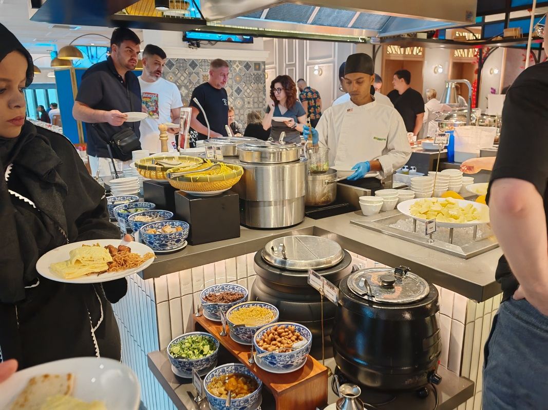 Raňajky v hoteli Santa Grand Signarture KL