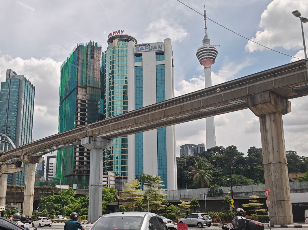 Návrat z Batu Caves do centra Kuala Lumpuru