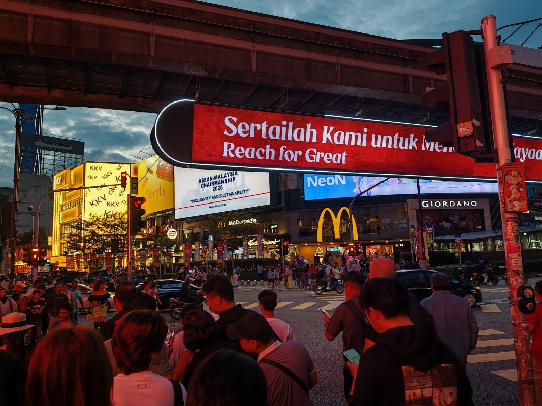 Križovatka pri zastávke Bukit Bintang