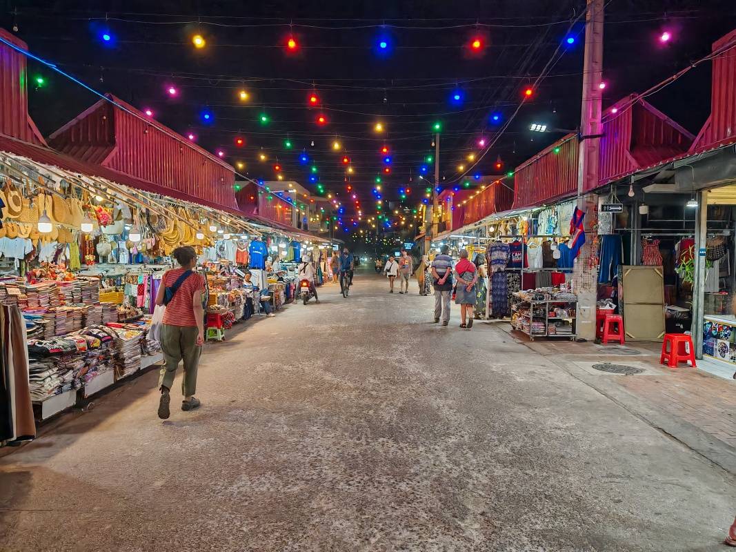Nočný trrh v Siem Reap