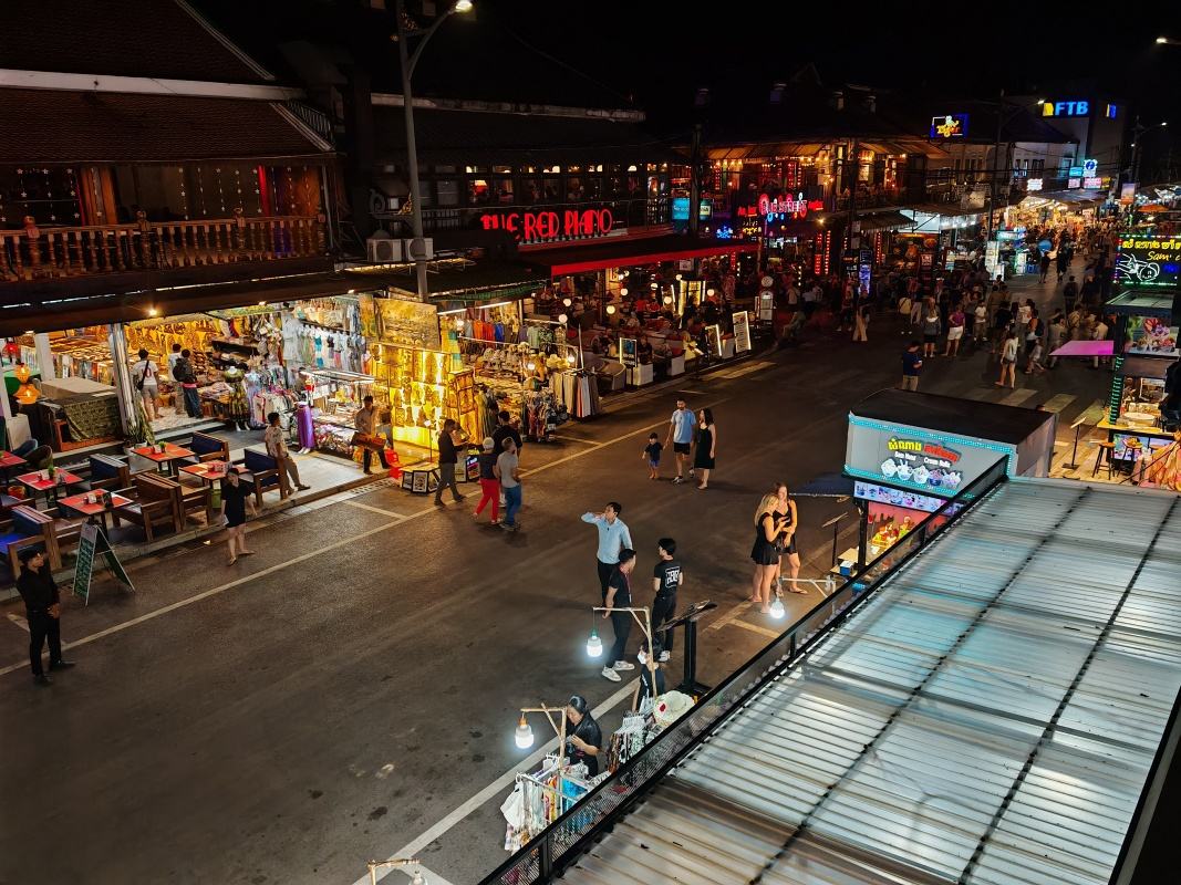 Večerný drink v Siem Reap