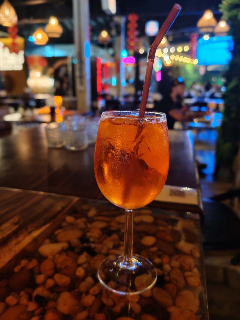 Večerný drink v Siem Reap