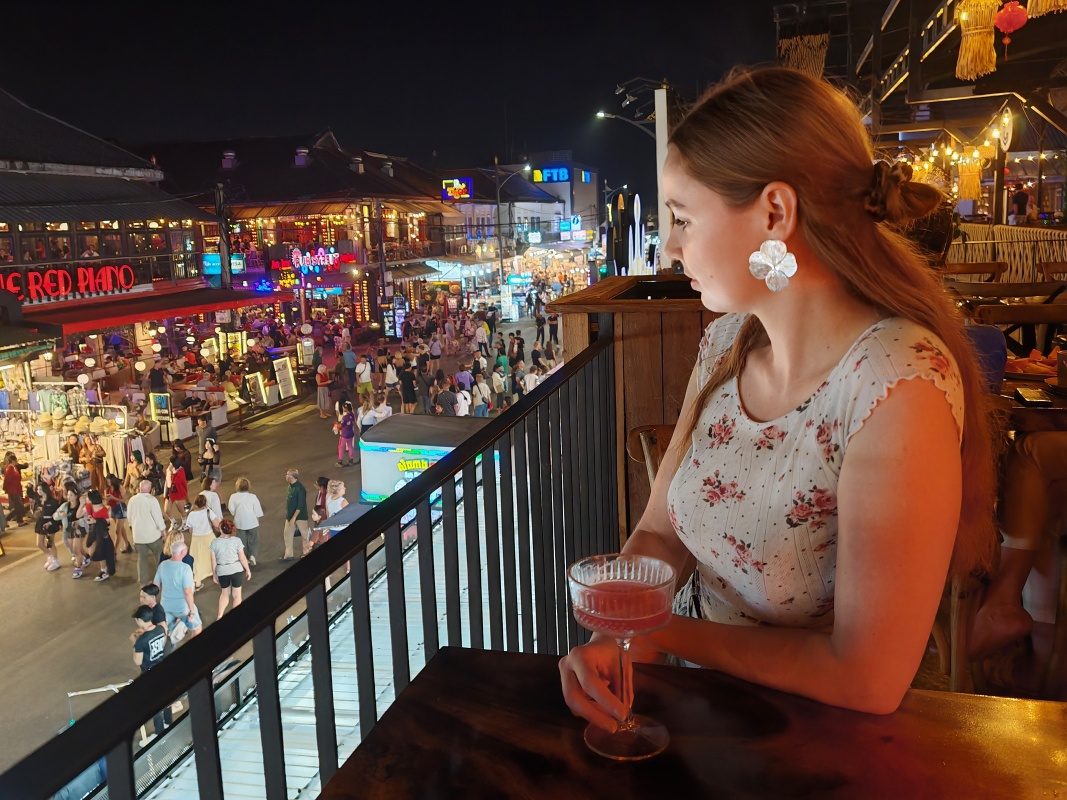 Večerný drink v Siem Reap