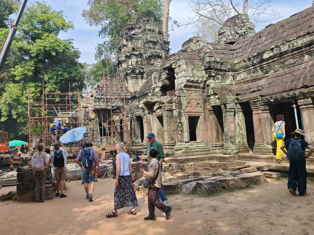 Ta Prohm - hlavný vstup rekonštruujú