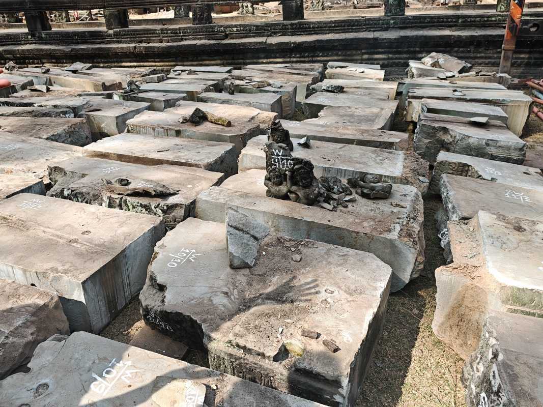 Ta Prohm - hlavný vstup rekonštruujú