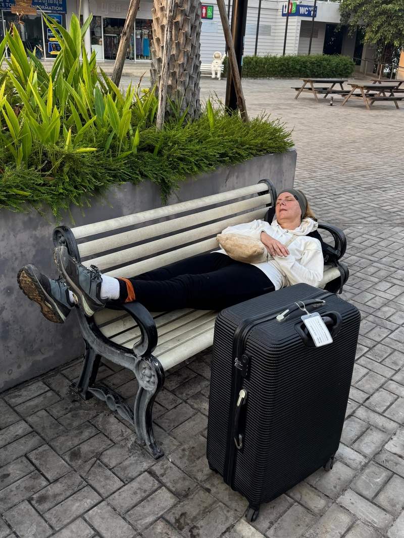 Utáborila som sa na lavičke a zaspala