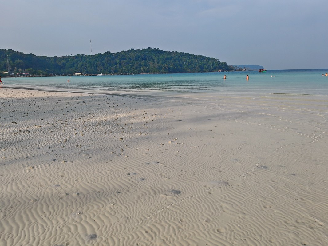 Pláž cestou z večere