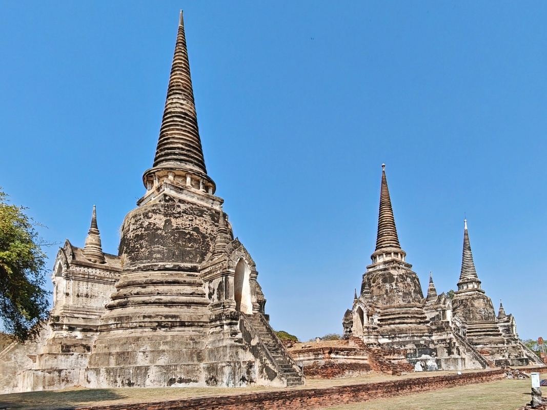 Wat Phra Si Sanphet - tri veľké chedi, hrobky kráľov kráľovstva Ayutthaya