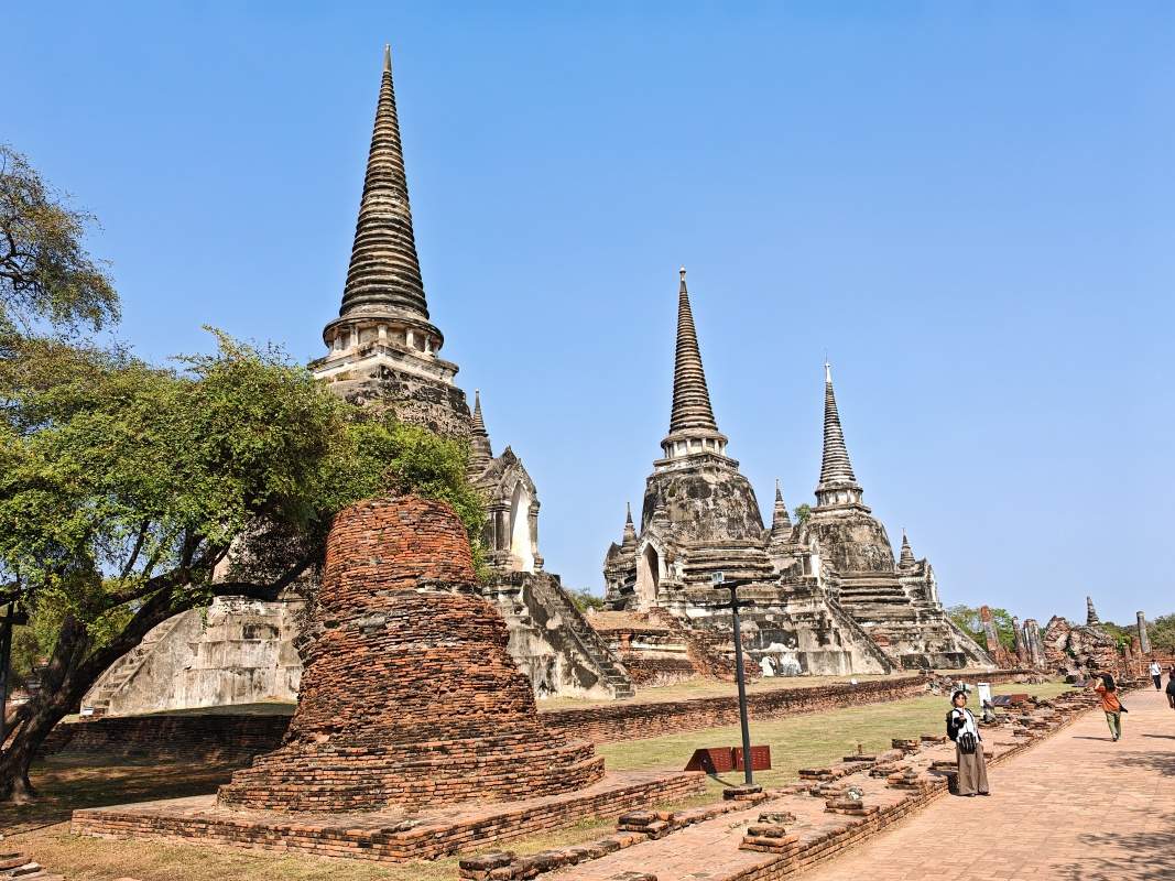 Wat Phra Si Sanphet - tri veľké chedi, hrobky kráľov kráľovstva Ayutthaya