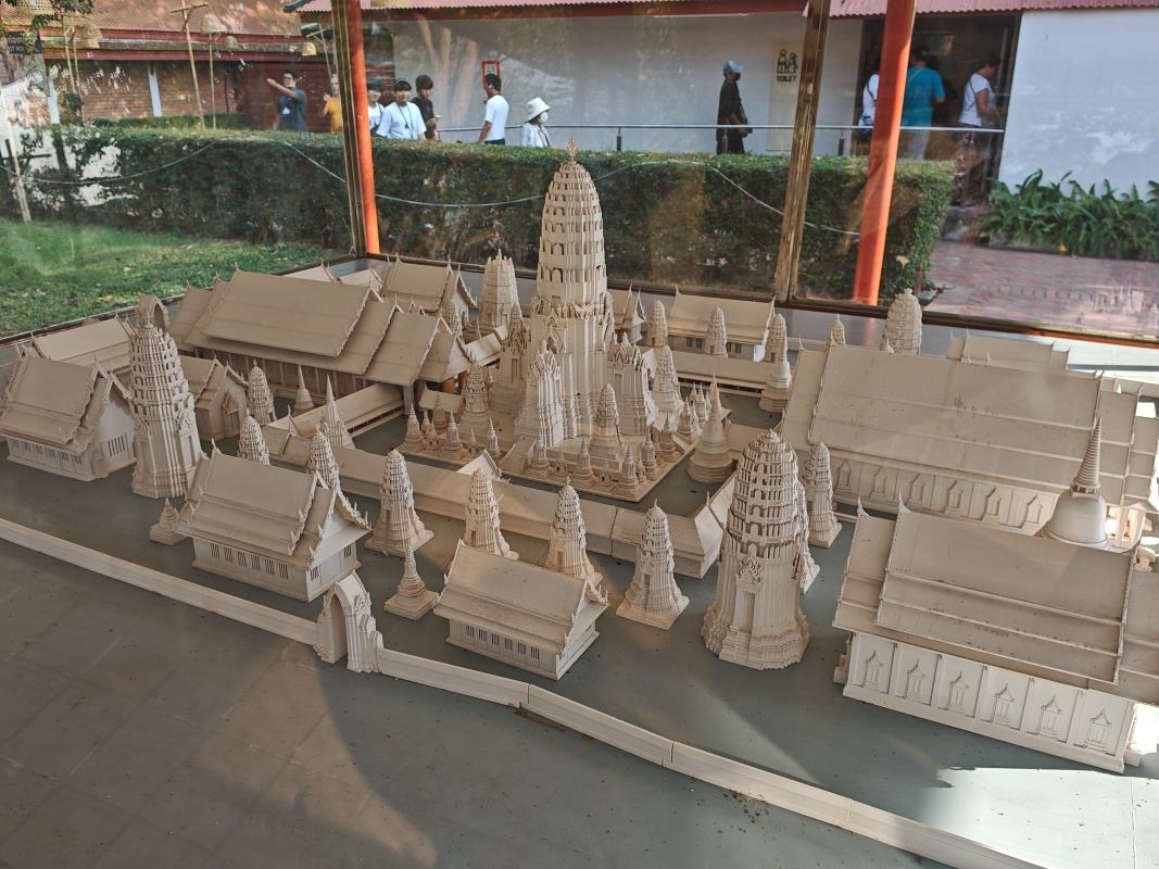 Wat Mahathat - maketa pôvodného chrámu