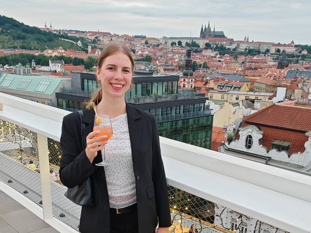 Na vyhliadkovej terase Fly Vista